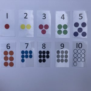 Digital 1-10 Number Flash Cards