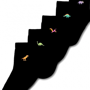 Embroidery Dinosaur Socks