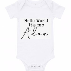 Personalised Welcome Baby Grow