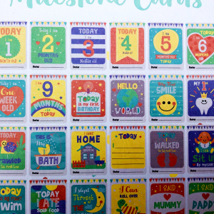 Baby Milestone Flash Cards