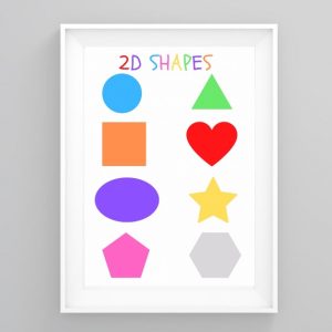 2D Shapes Wall Art