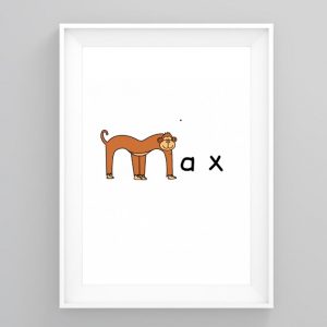 First Letter Wall Art